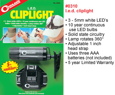 Светодиодный фонарь с клипсой Coghlan\'s L.E.D. Cliplight 0310