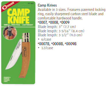 Нож кемпинговый Coghlan\'s Camp Knife 7,7 см 0007