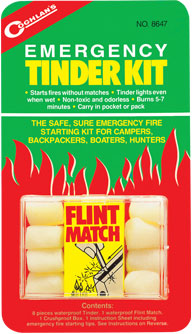Набор для розжига костра Coghlan\'s Emergency tinder kit 8647