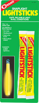 Лайтстики Coghlan\'s Lightsticks жёлтые, 2 шт. 9840